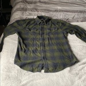 Sonoma Green/Navy flannel
